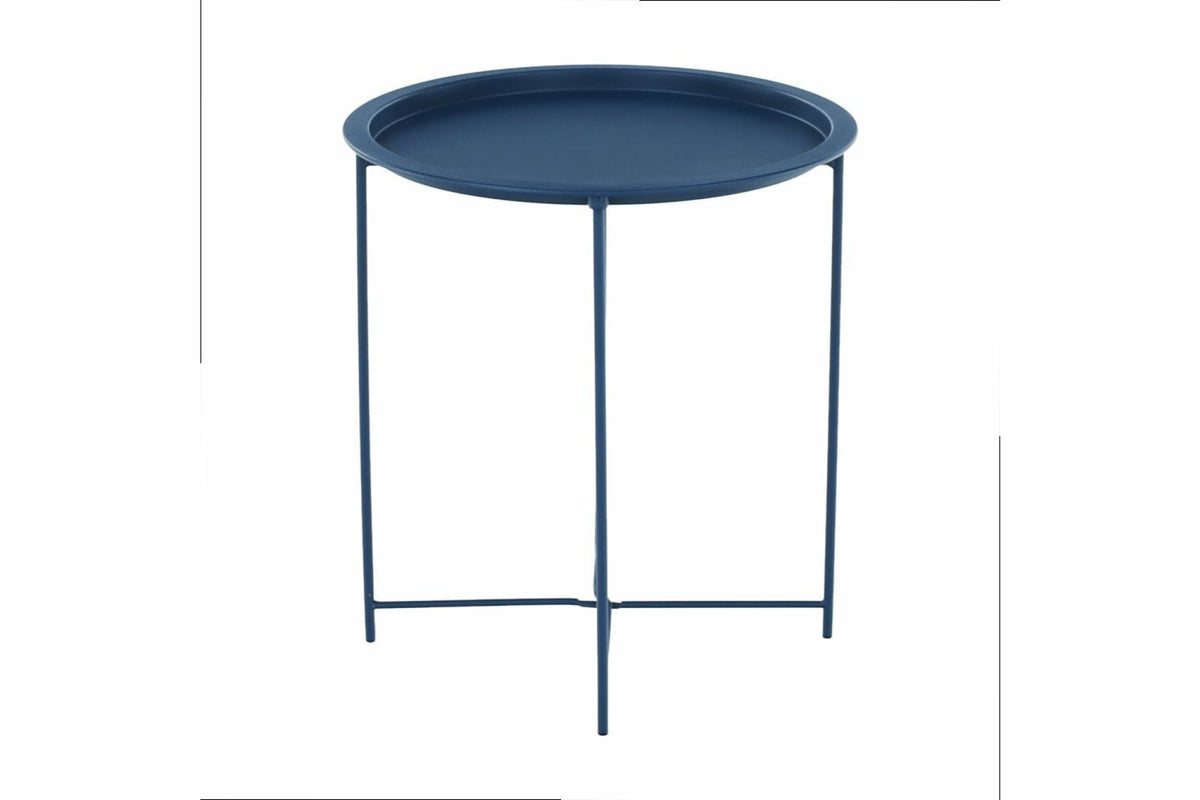 Lerakóasztal - RENDER kék fém lerakóasztal