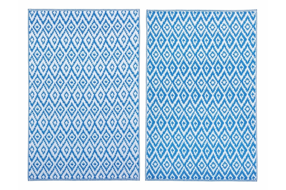 Kültéri szőnyeg - RHOMBUS kék kültéri szőnyeg 180cm