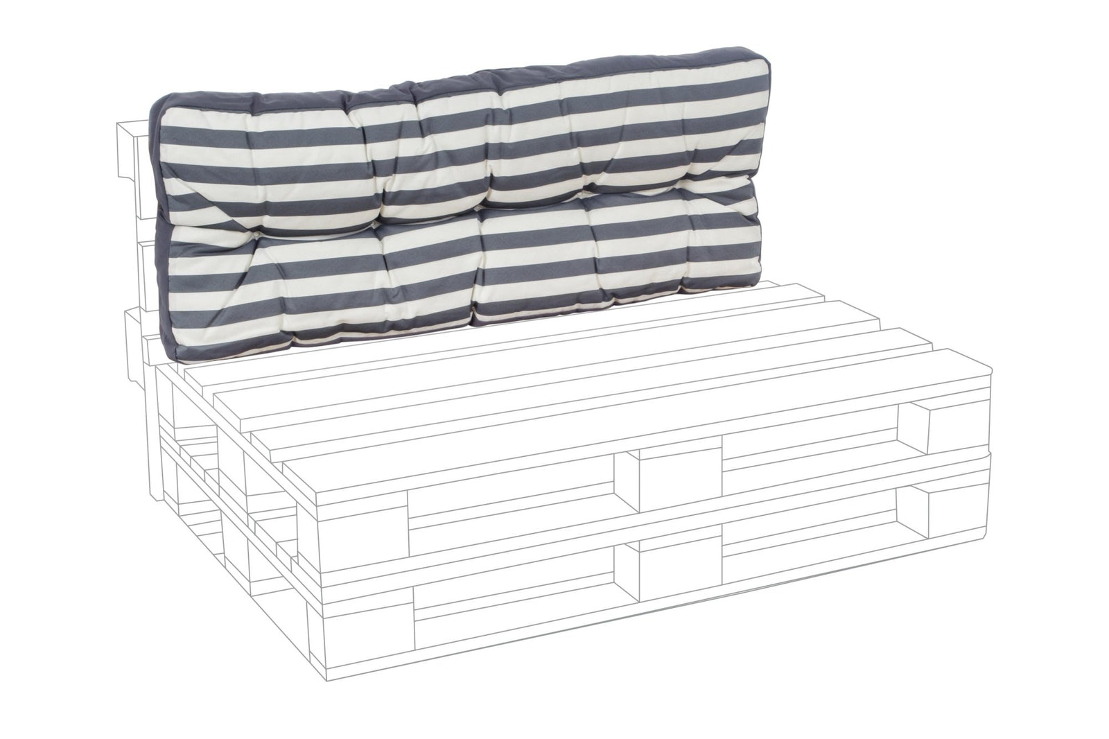 Kültéri párna - ROCKY kék szövet kültéri párna