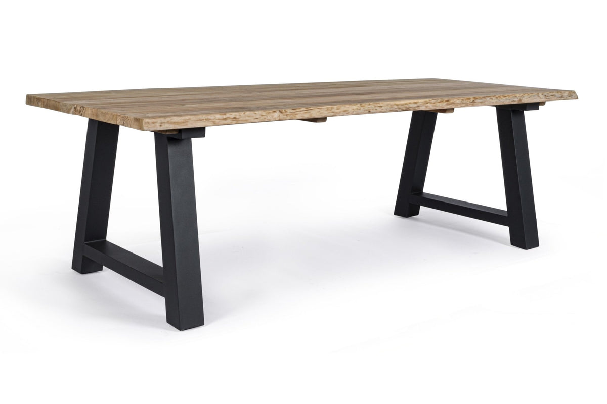 Kerti asztal - ROLLAND barna tikfa kerti asztal