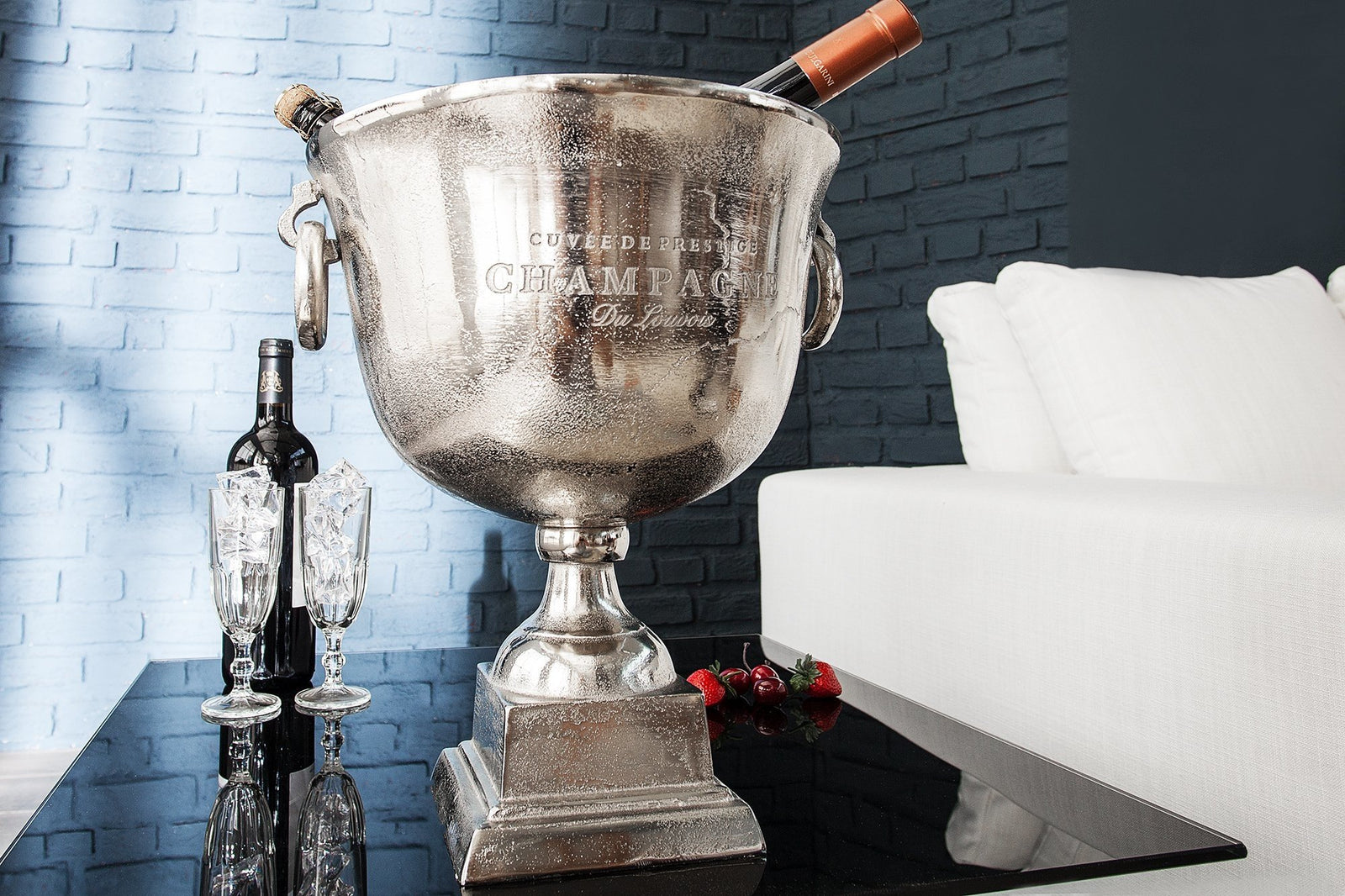 Borhűtő - ROYAL ezüst borhűtő 40cm