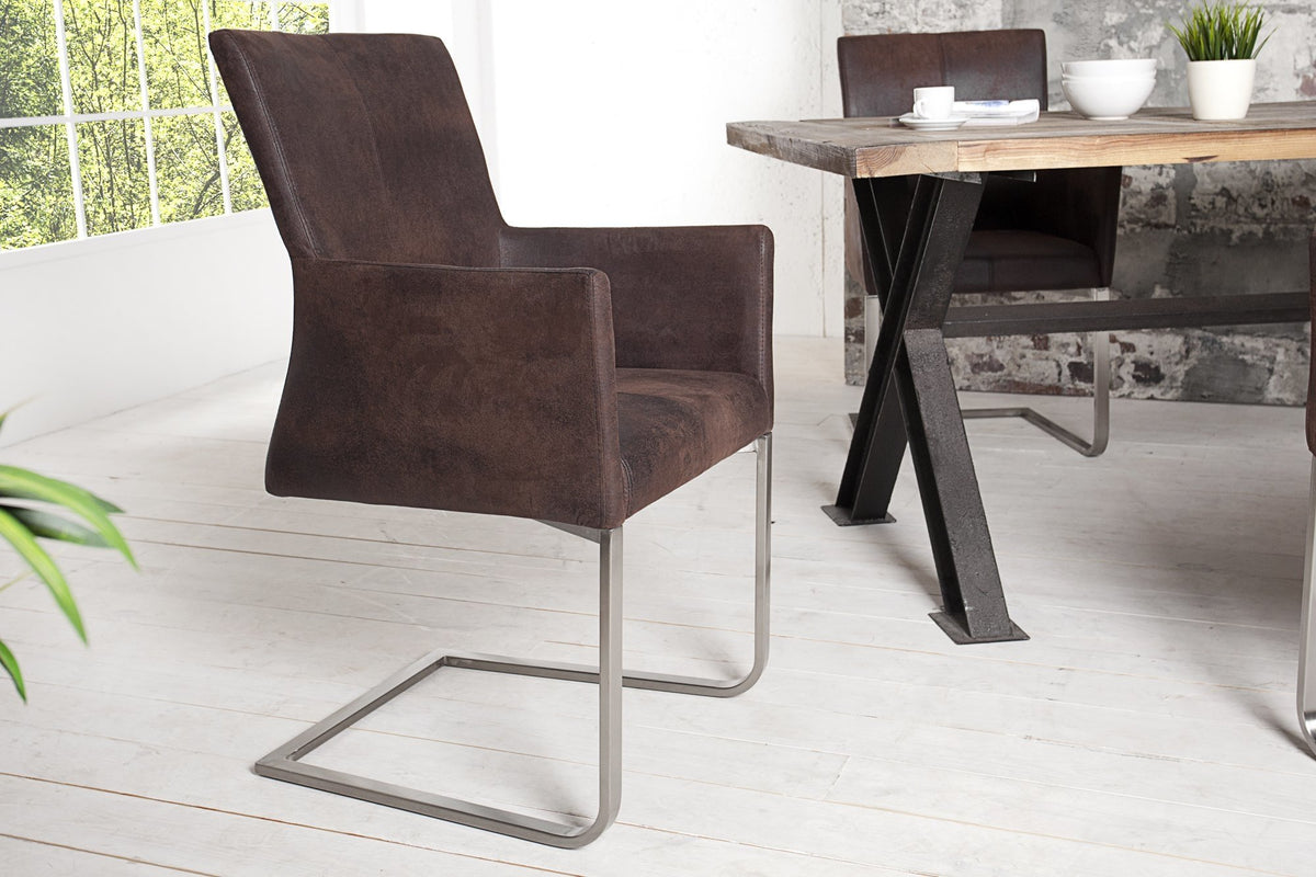 Szék - SAMSON sötét kávészínű fémvázas szék