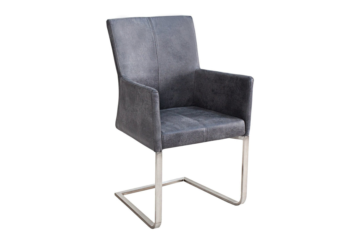 Szék - SAMSON vintage szürke fémvázas szék