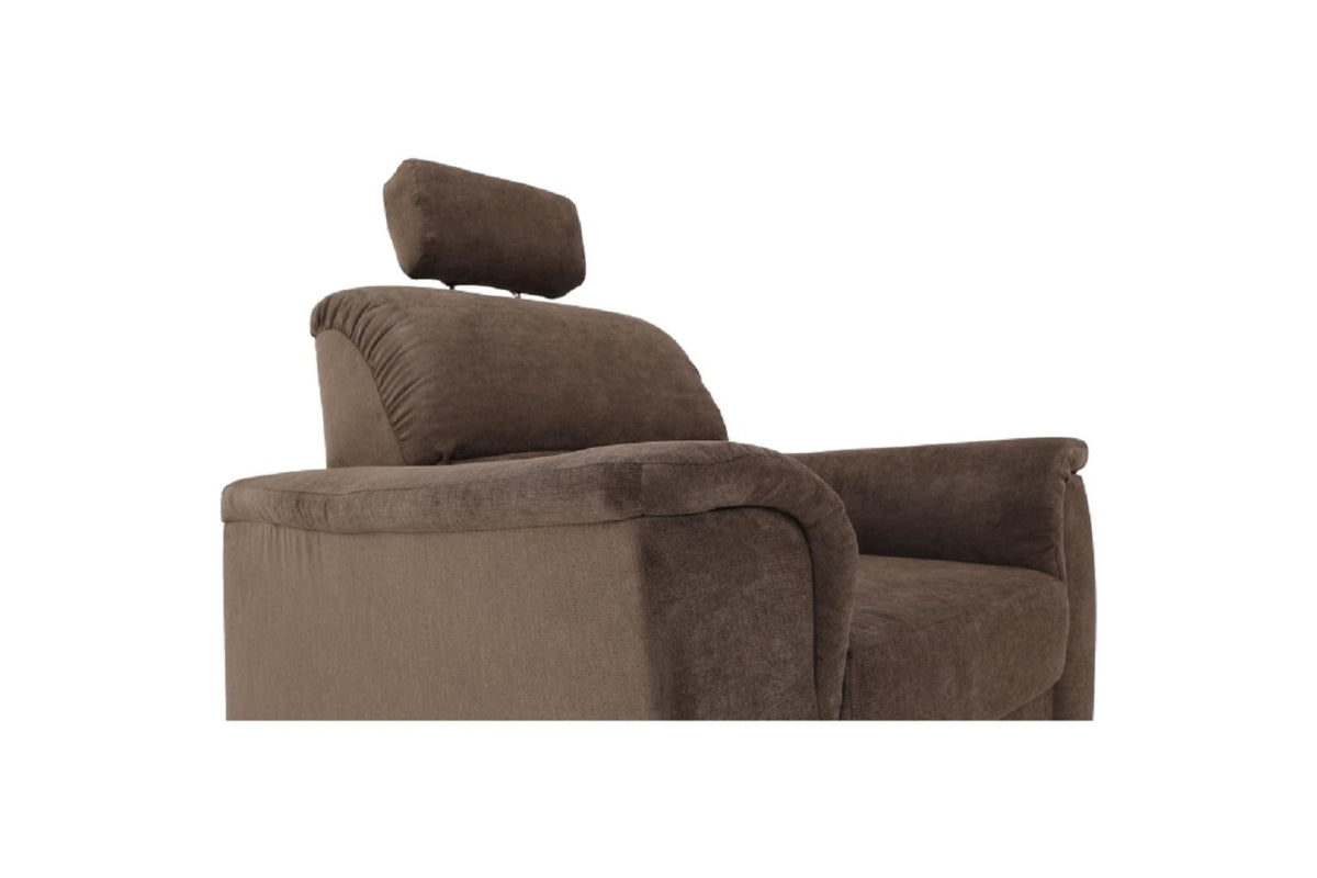 Fotel - SANTIAGO barna szövet fotel