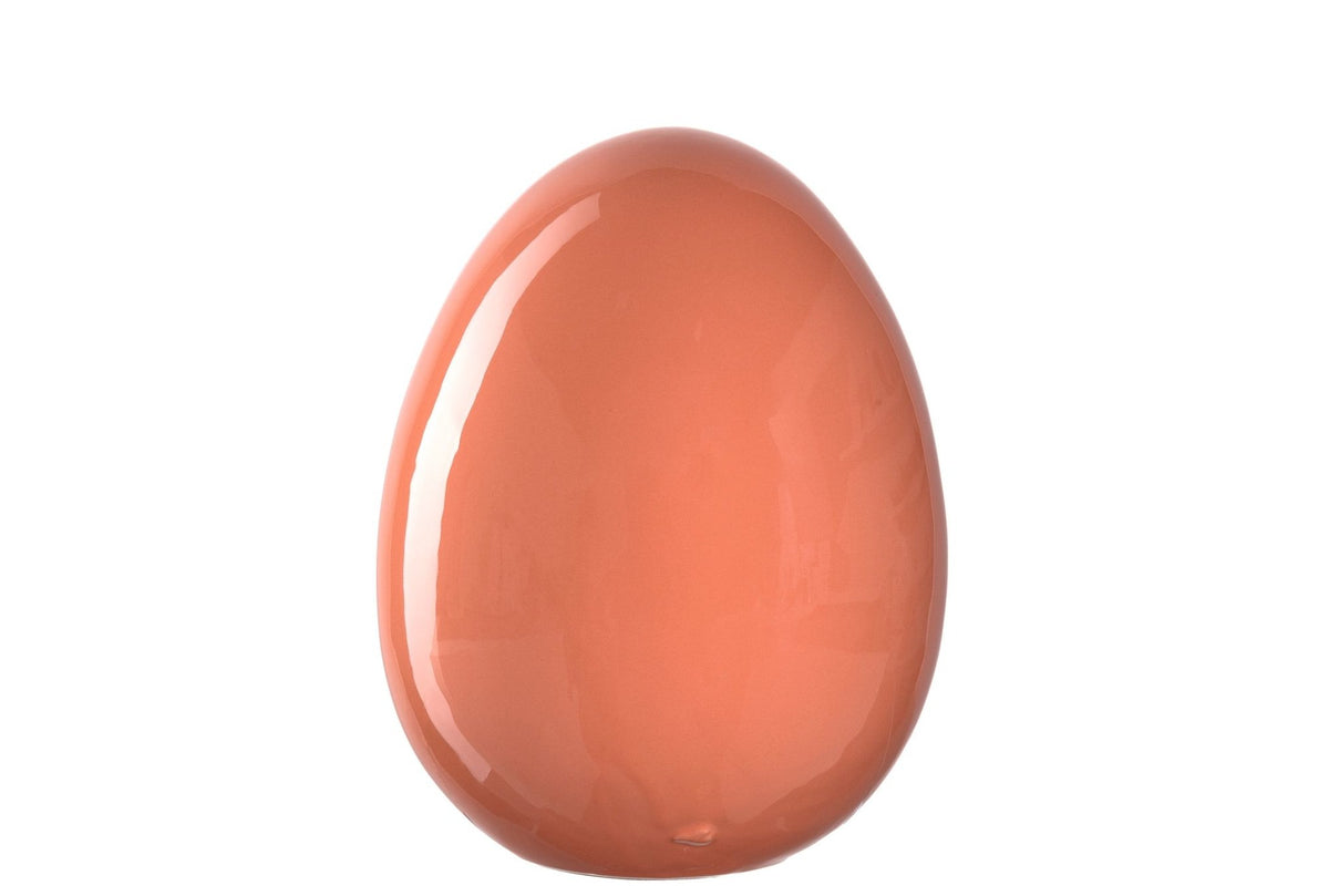 Dísztárgy - SAVONA kerámia tojás 25cm narancs - Leonardo