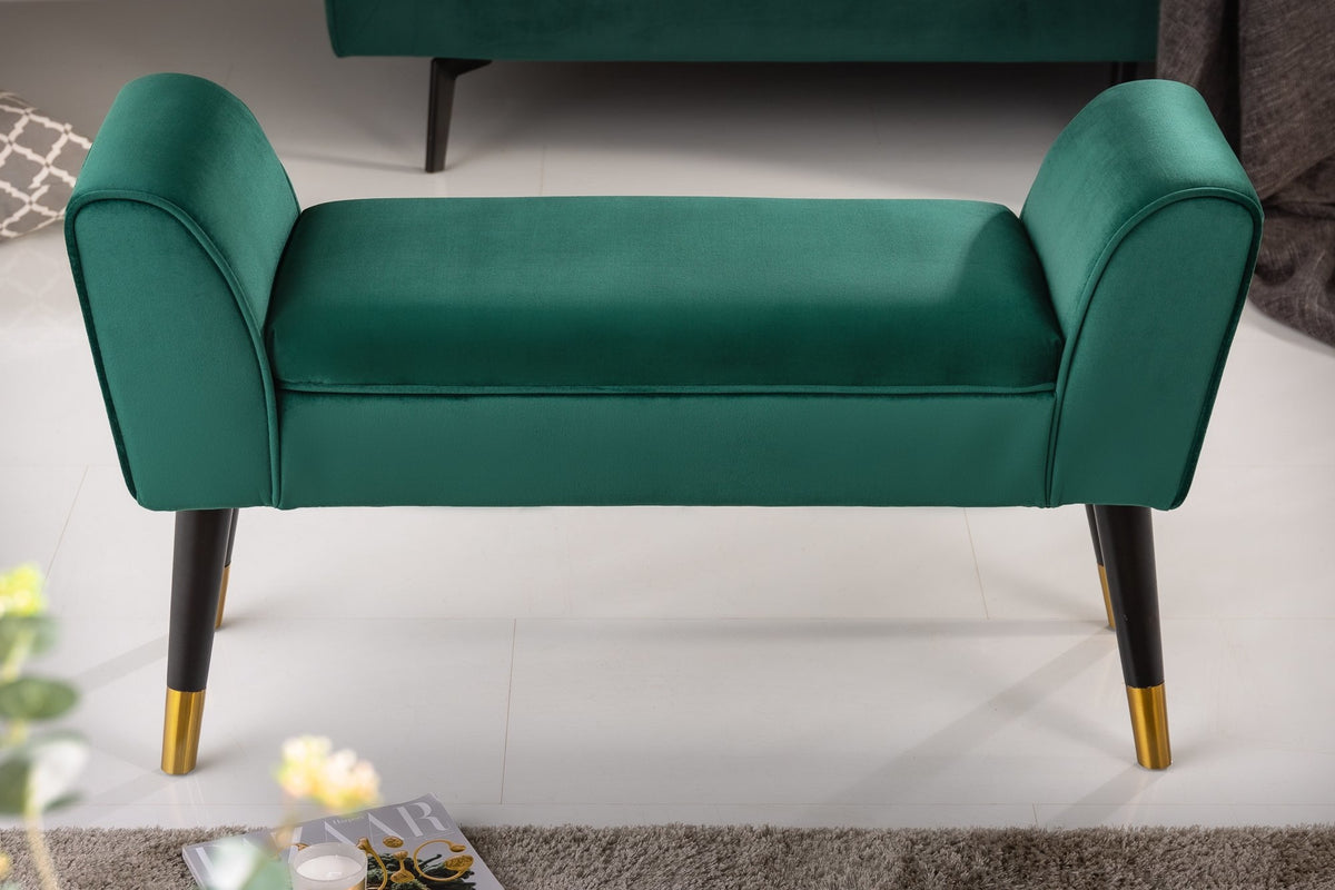 Ülőpad - SCARLETT zöld bársony ülőpad