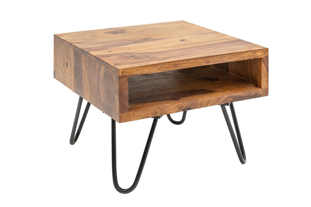 Lerakóasztal - SCORPION barna rózsafa lerakóasztal 45x35x45