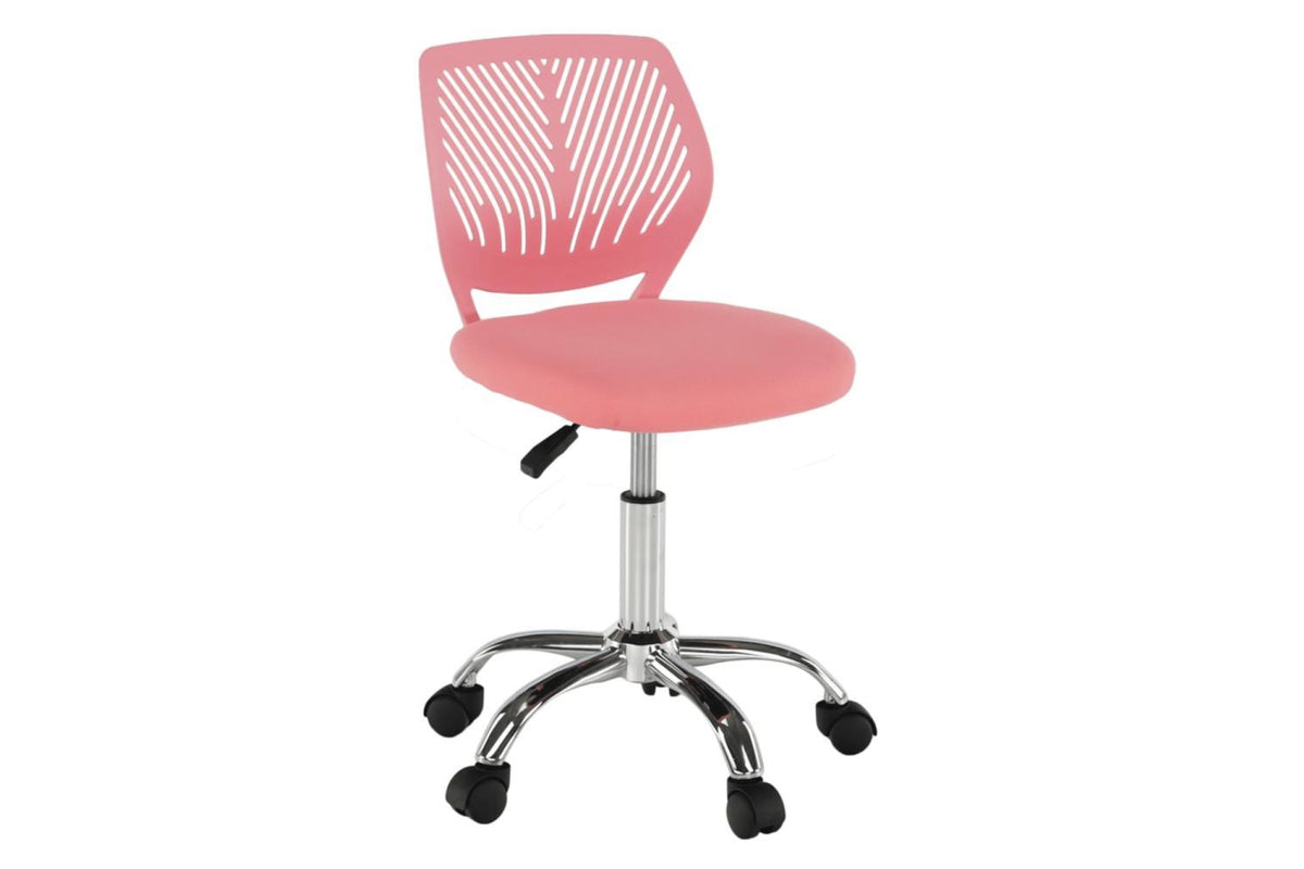 Irodai szék - SELVA rózsaszín ökobőr irodai szék