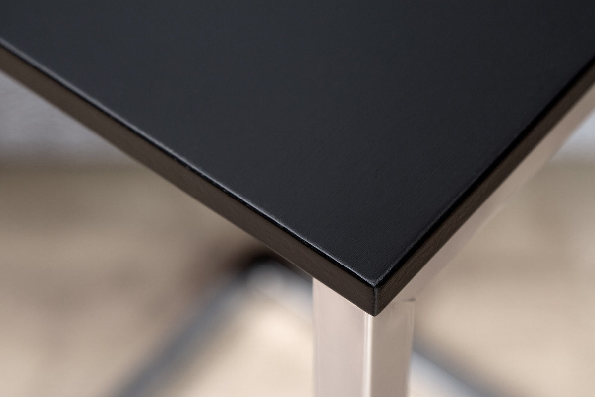Lerakóasztal - SIMPLY fekete és ezüst lerakóasztal 60cm