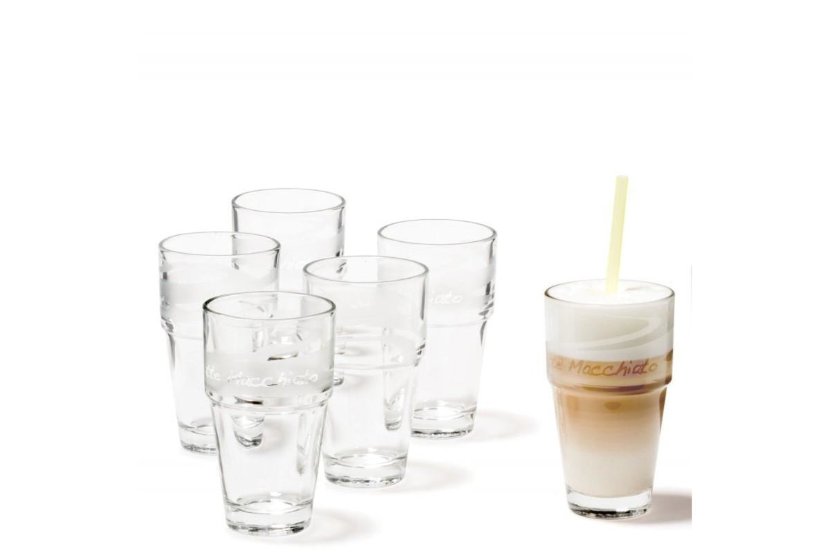 Latte pohár - SOLO pohár latte macchiatós 370ml szatin - Leonardo