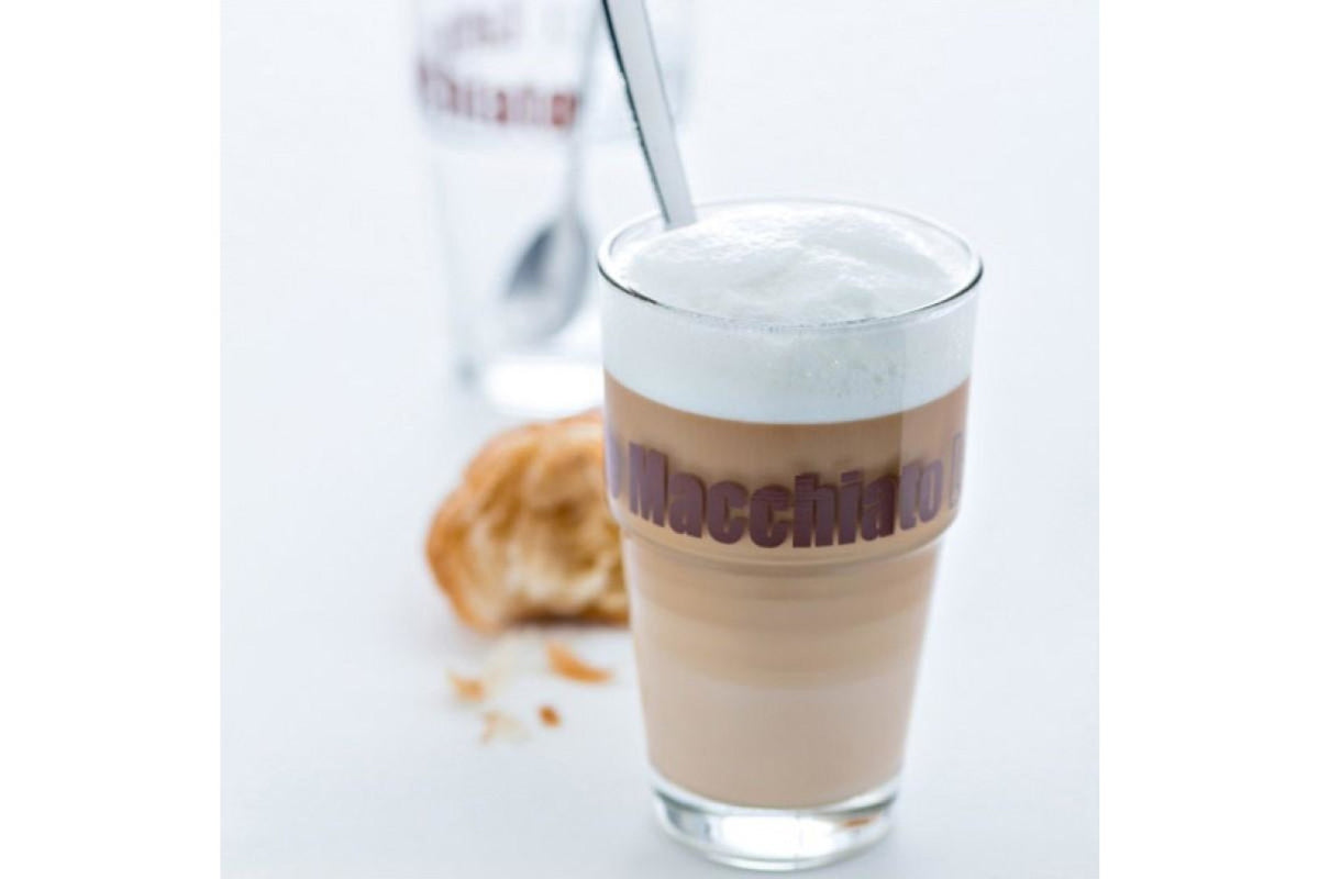 Latte pohár - SOLO pohár latte macchiatós 410ml barna - Leonardo