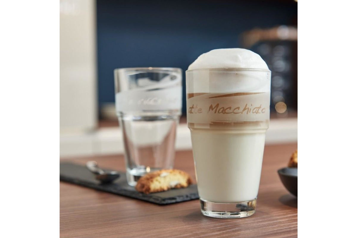 Latte pohár - SOLO pohár szett 2részes latte macchiatós szatin - Leonardo