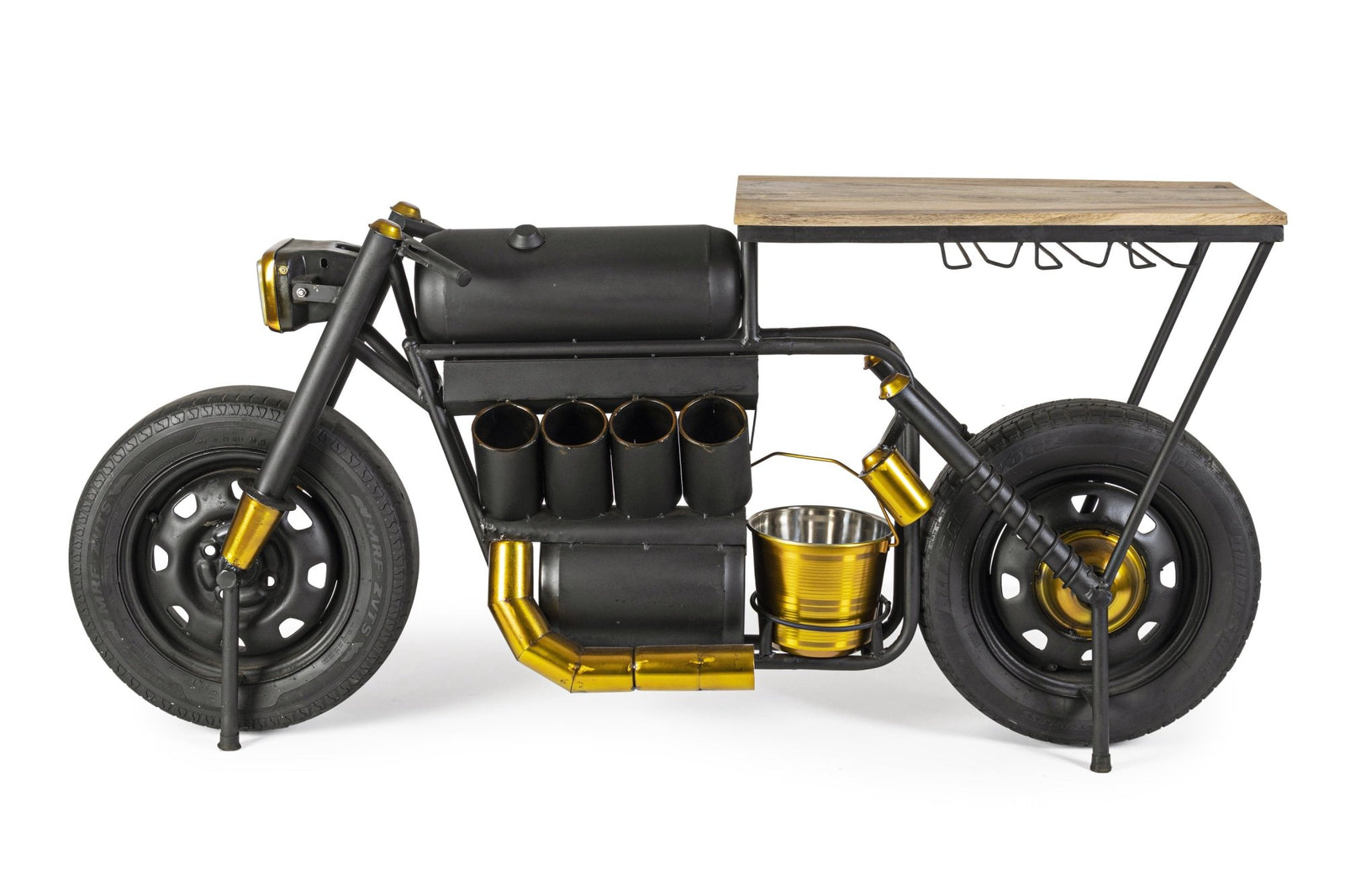 Konzolasztal - SPEED fekete acél konzolasztal