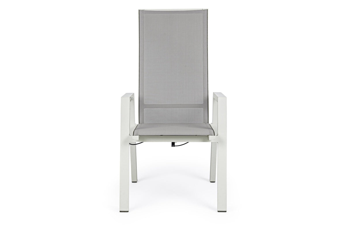 Kerti szék - STEVEN szürke alumínium kerti szék