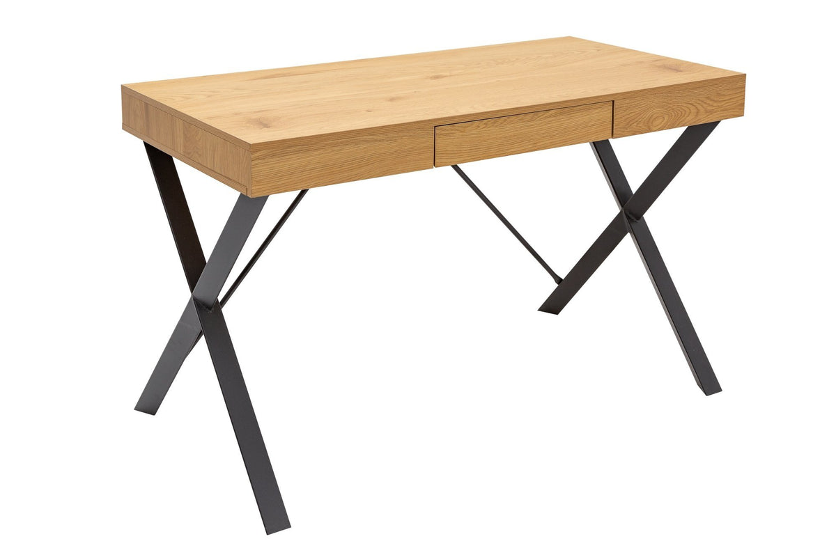 Íróasztal - STUDIO barna mdf íróasztal 110cm