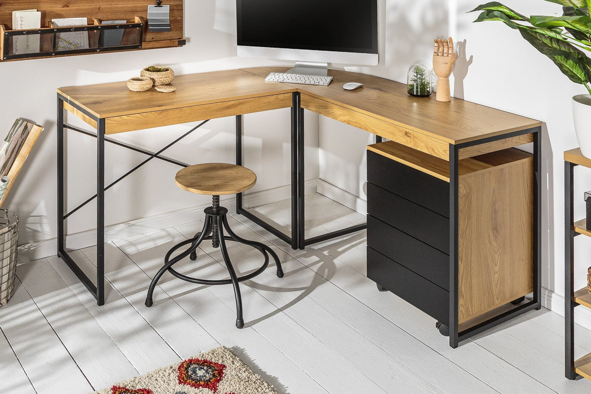Íróasztal - STUDIO barna mdf íróasztal