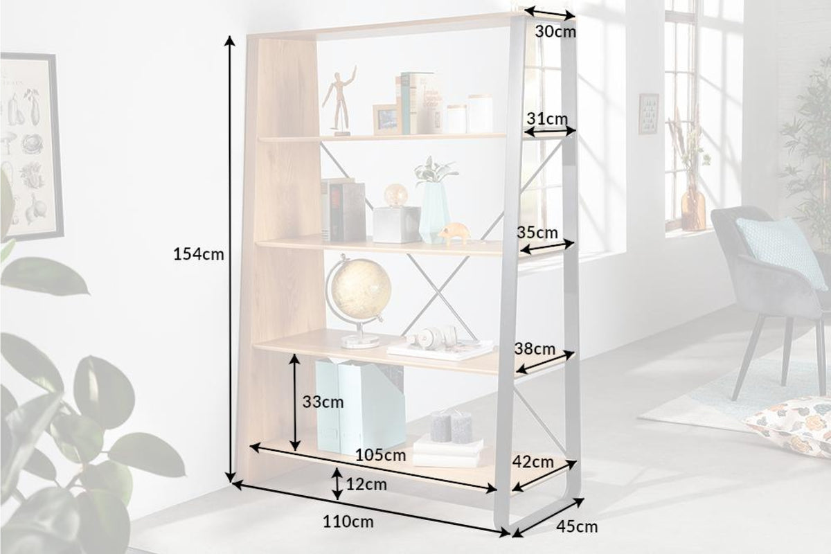 Polc - STUDIO barna mdf polc 110cm