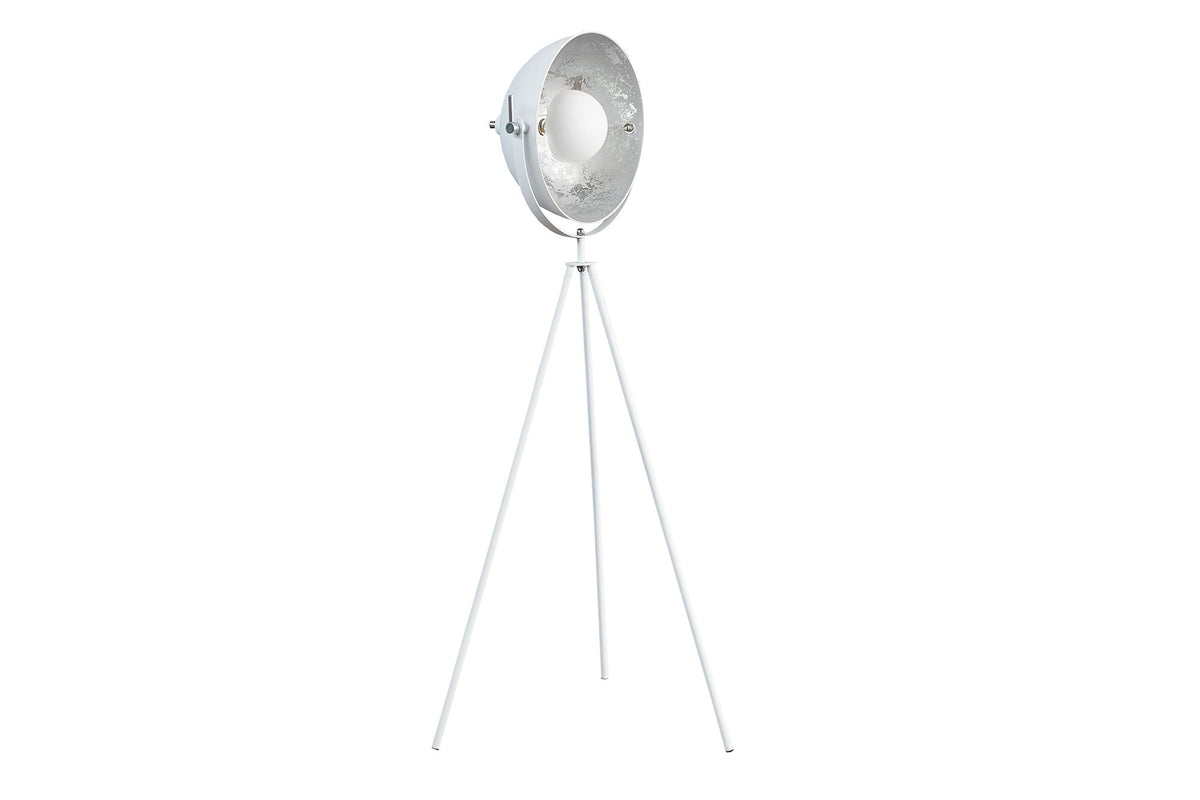 Állólámpa - STUDIO fehér és ezüst állólámpa 140cm