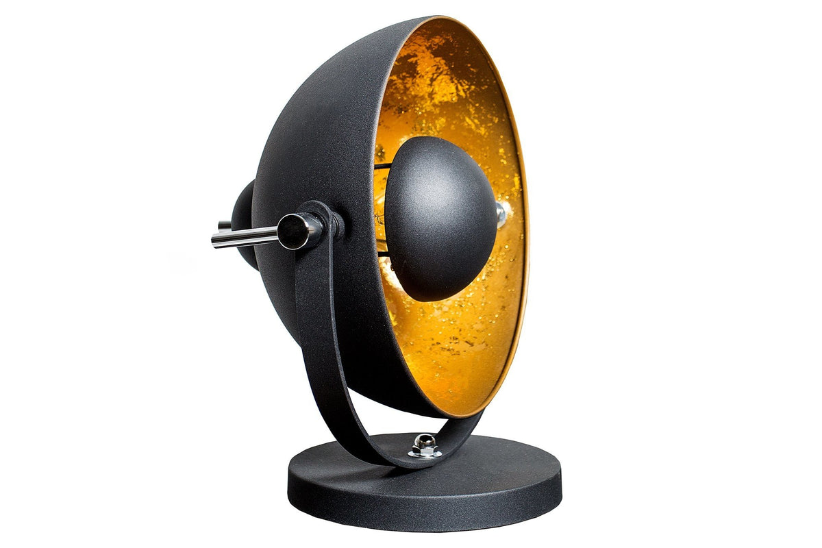 Asztali lámpa - STUDIO fekete és arany asztali lámpa 40cm