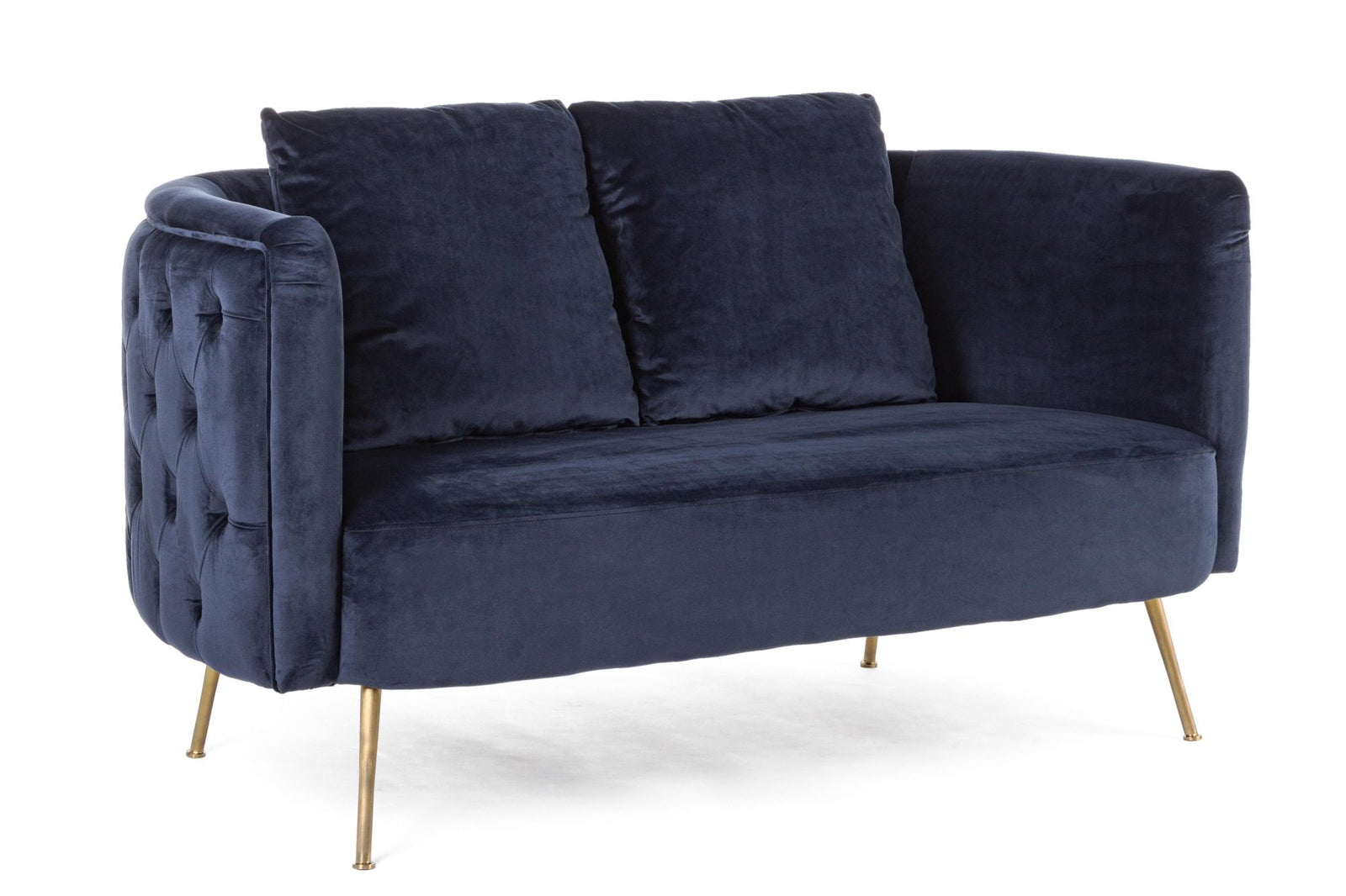 Kanapé - TENBURY kék kanapé 2 személyes