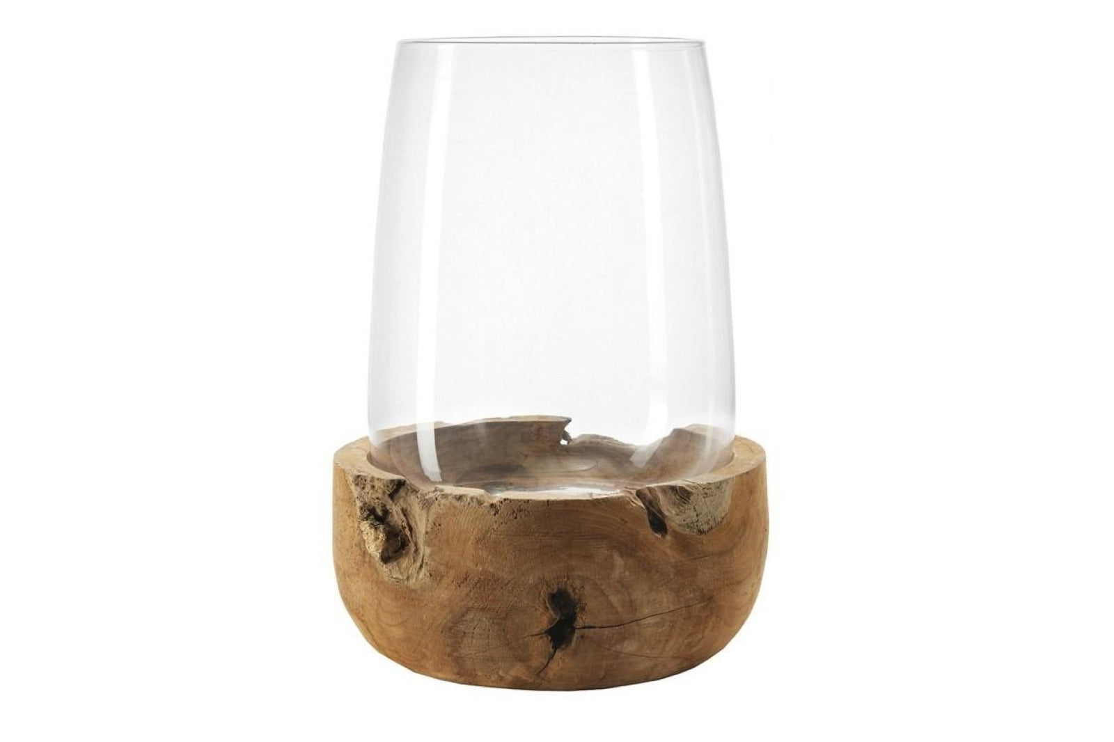 Viharlámpa - TERRA viharlámpa 45cm teakfa alapon - Leonardo