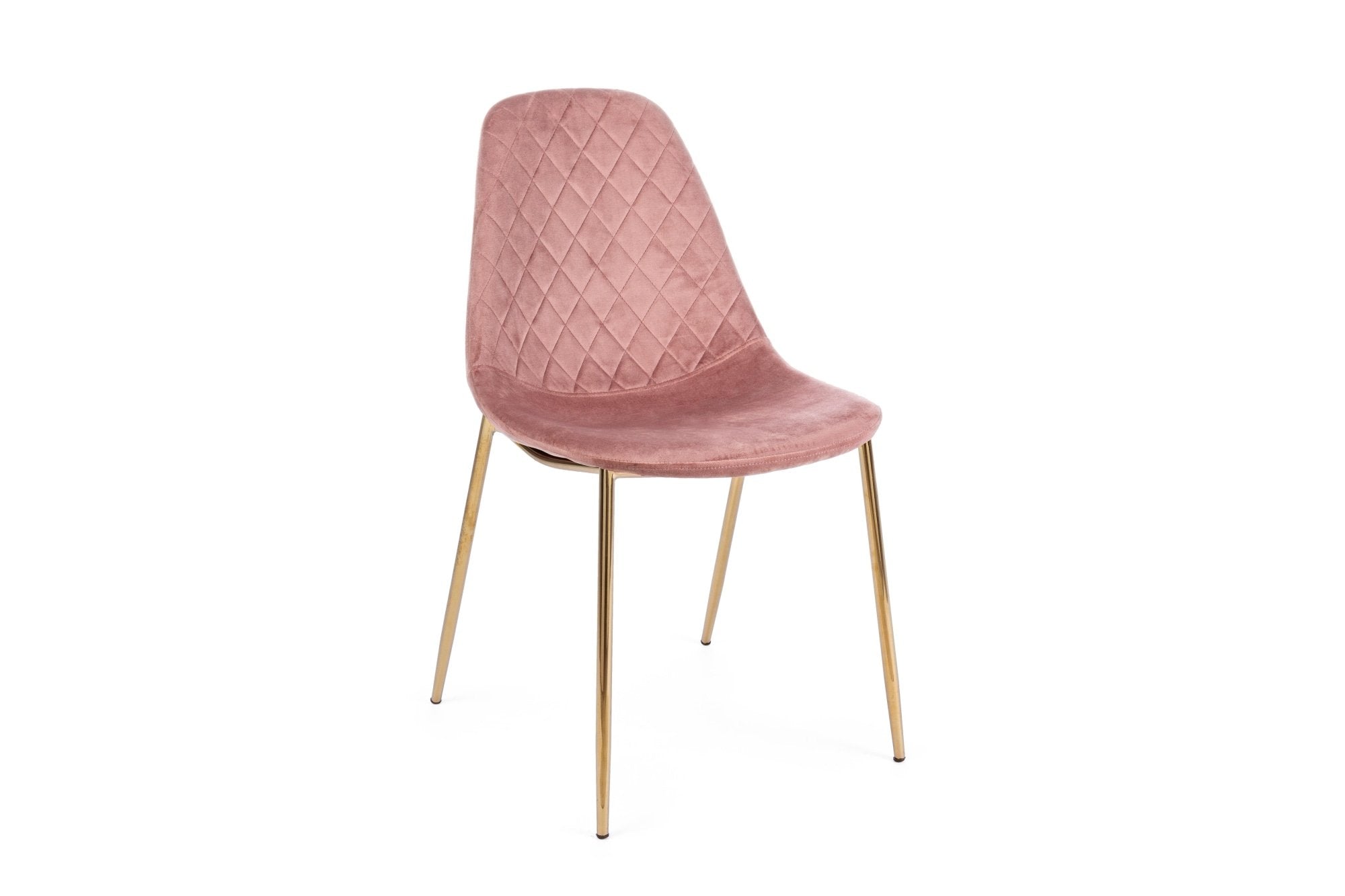 Szék - TERRY rózsaszín bársony szék