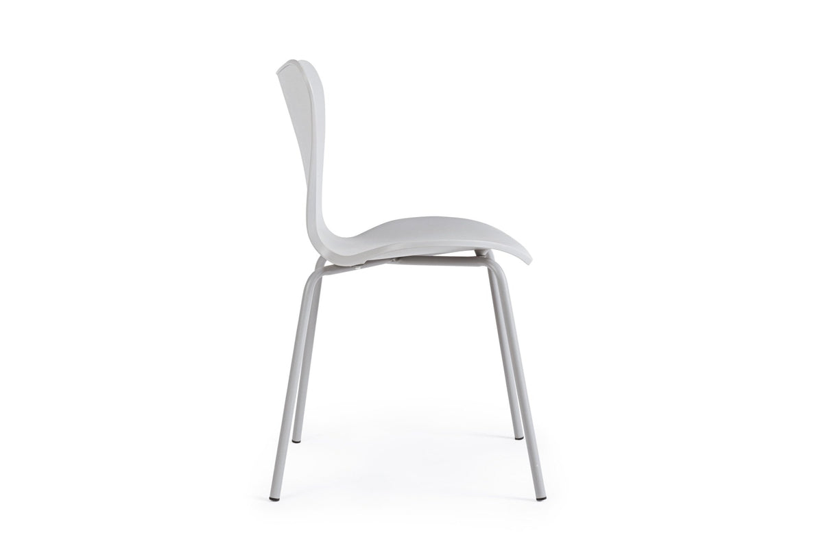 Kerti szék - TESSA szürke acél kerti szék