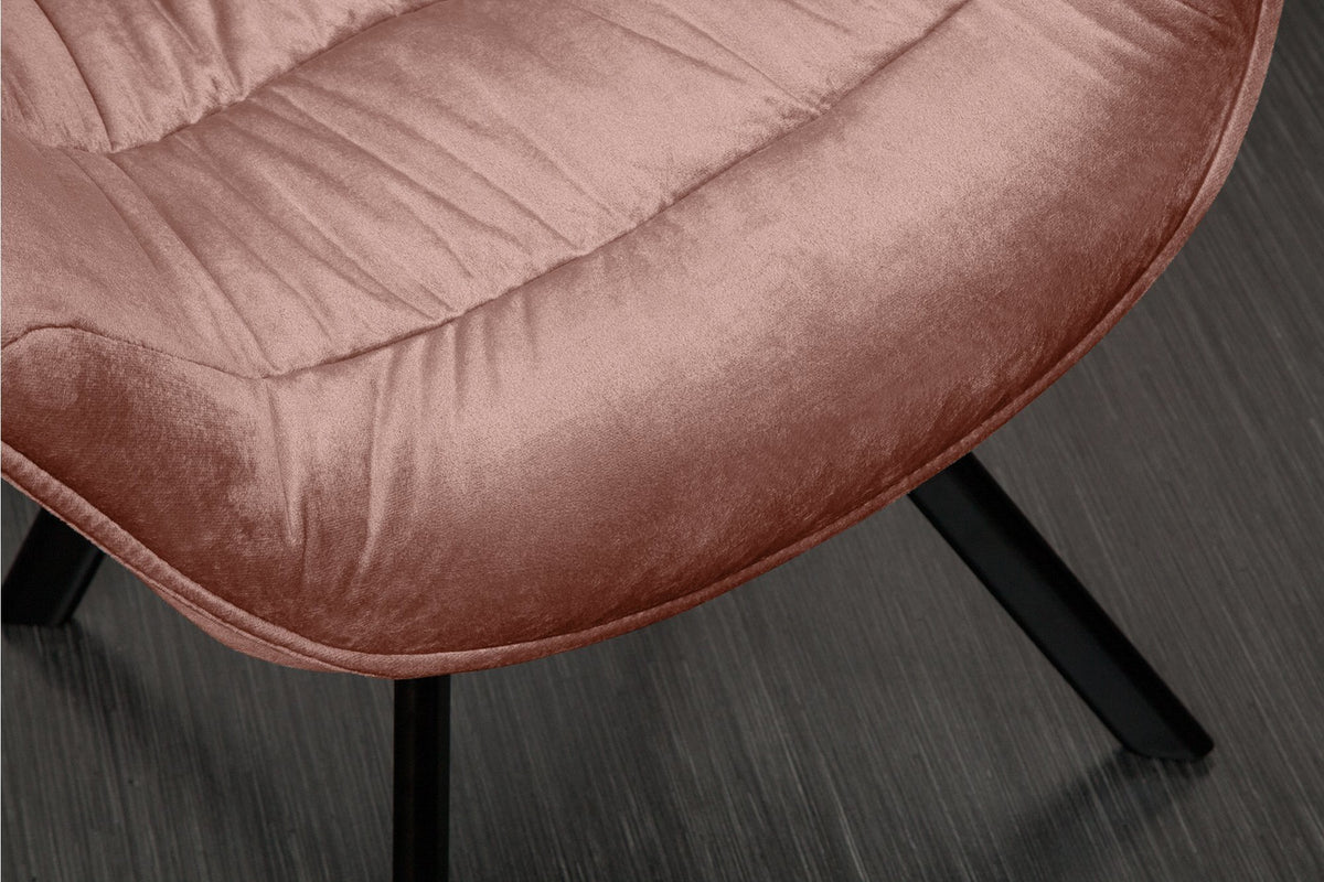 Szék - THE DUTCH rózsaszín bársony szék
