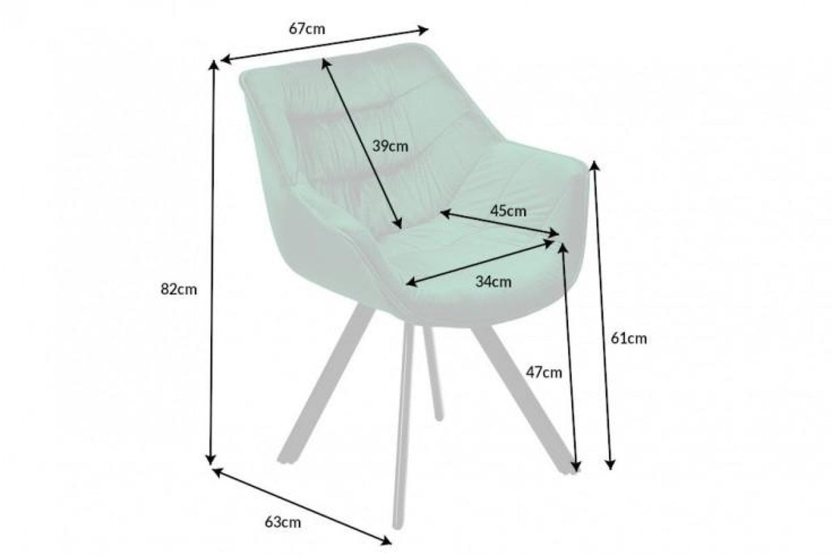 Szék - THE DUTCH zöld bársony szék