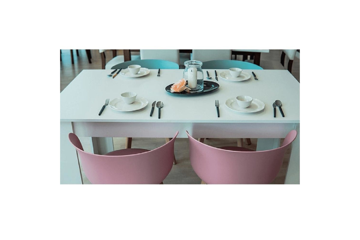 Étkezőasztal - TOMY fehér mdf étkezőasztal 160 cm