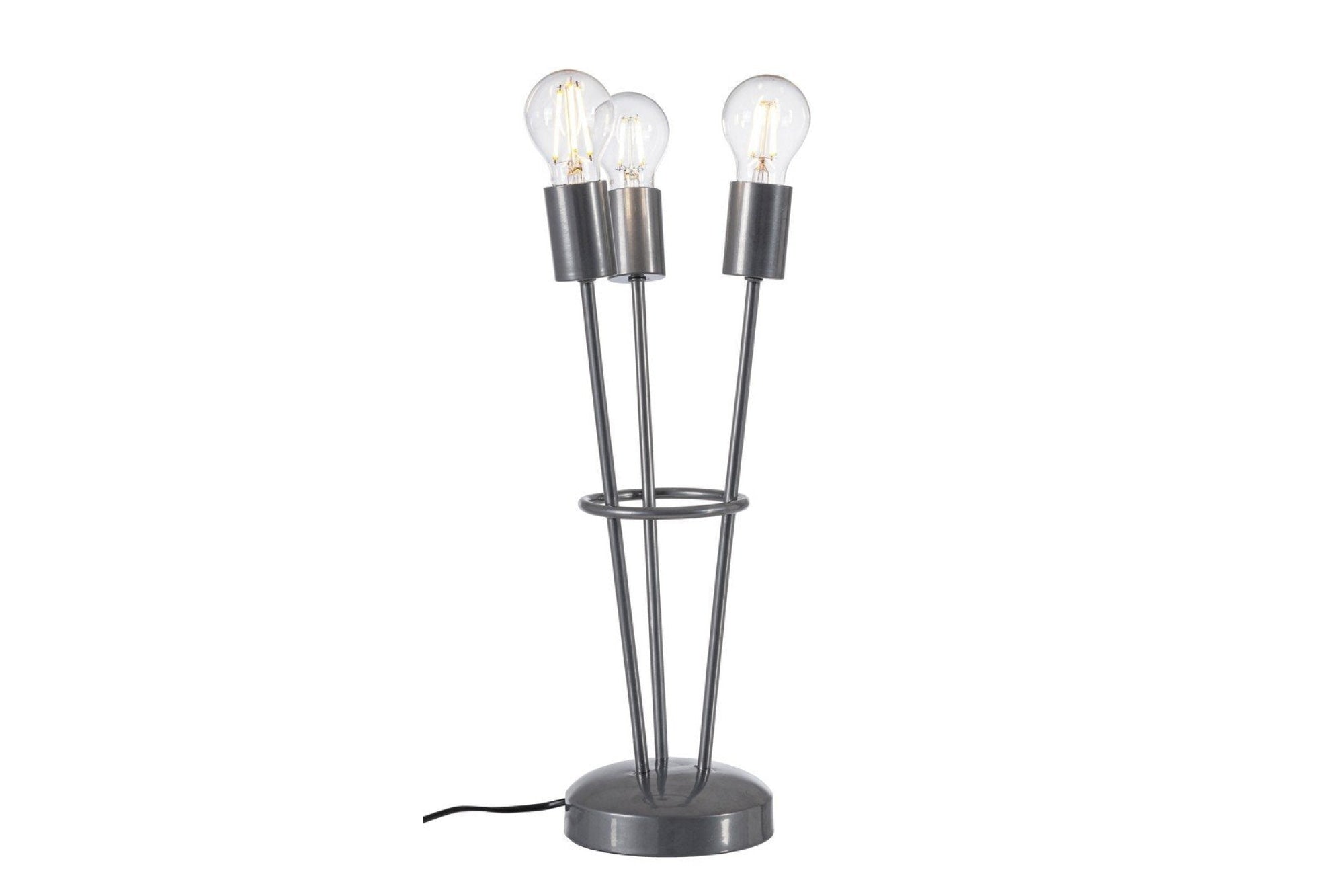 Asztali lámpa - TORCH ezüst acél asztali lámpa
