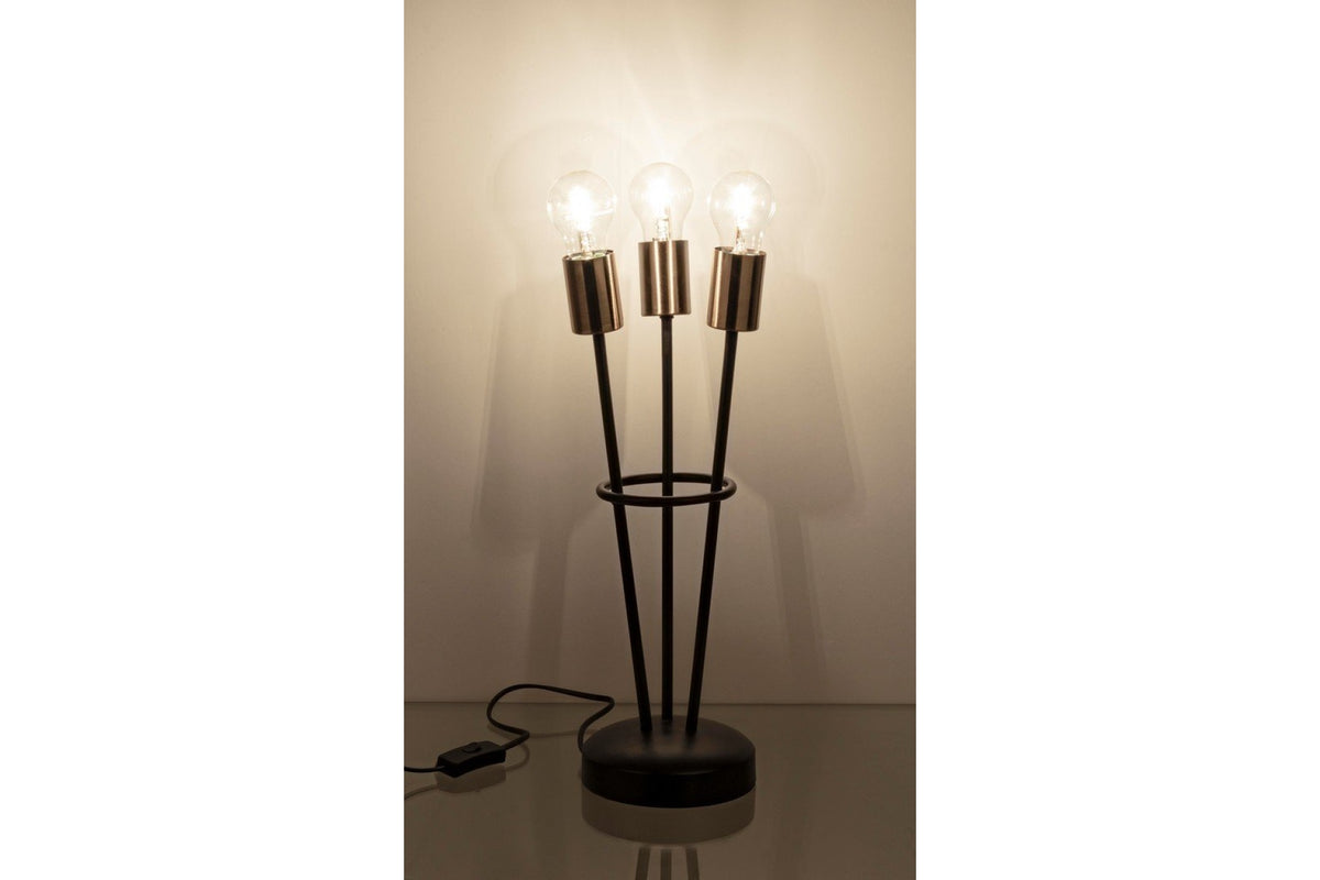 Asztali lámpa - TORCH fekete acél asztali lámpa