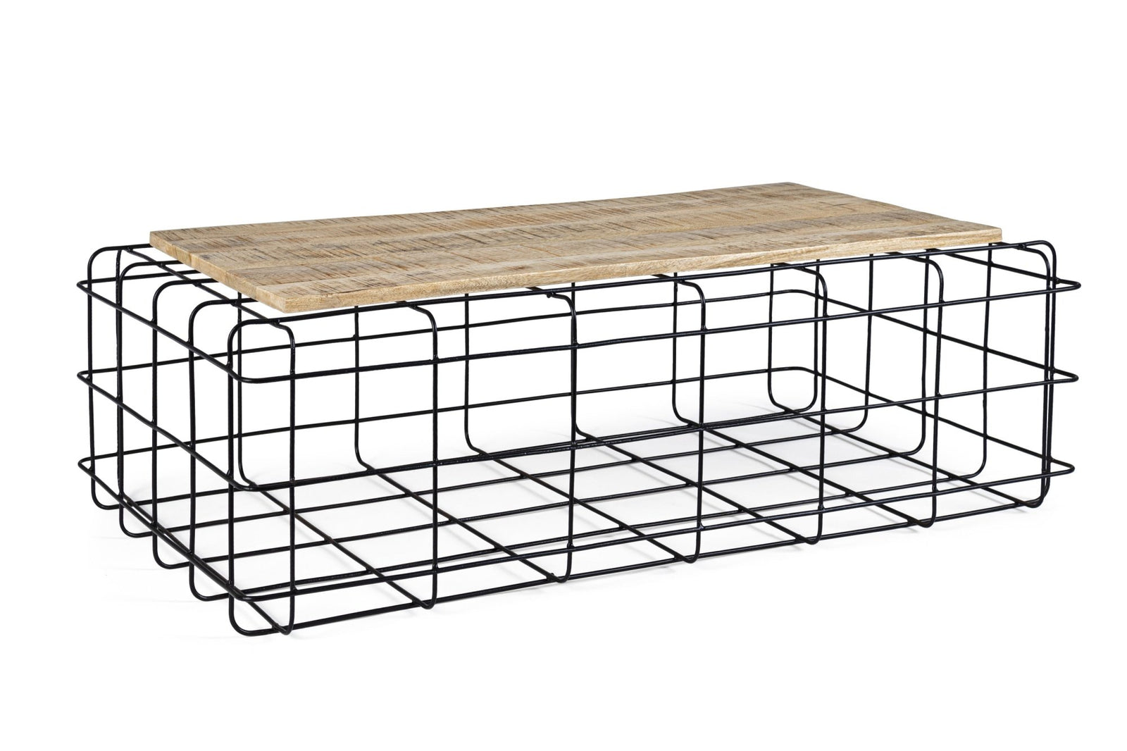 Dohányzóasztal - TRELLIS II barna mangófa dohányzóasztal