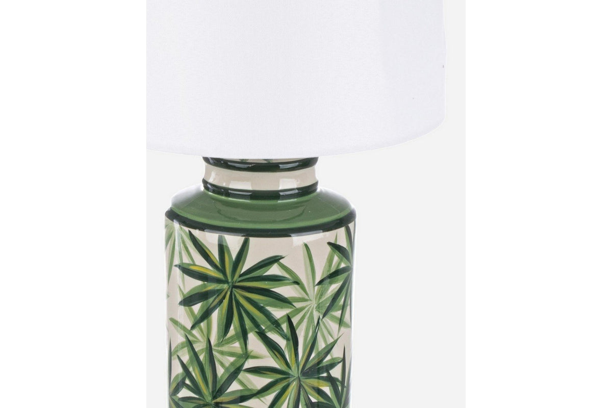Asztali lámpa - TROPIC zöld porcelán asztali lámpa