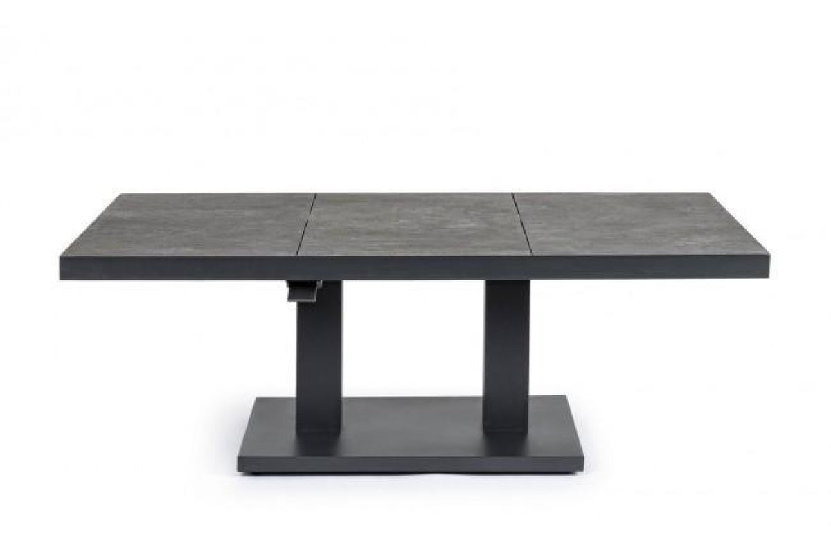 Kerti asztal - TRUMAN fekete alumínium kerti asztal