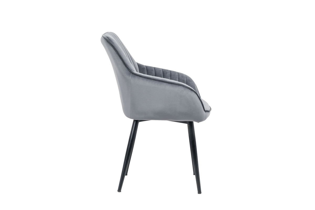 Szék - TURIN ezüstszürke karfás szék