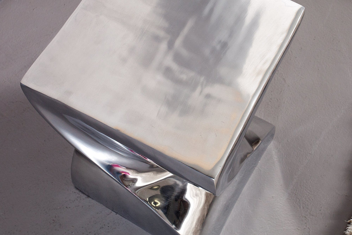 Lerakóasztal - TWIST ezüst lerakóasztal 45 cm
