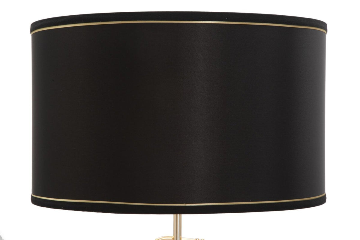 Állólámpa - TWIST SHAPE fekete és arany vas állólámpa