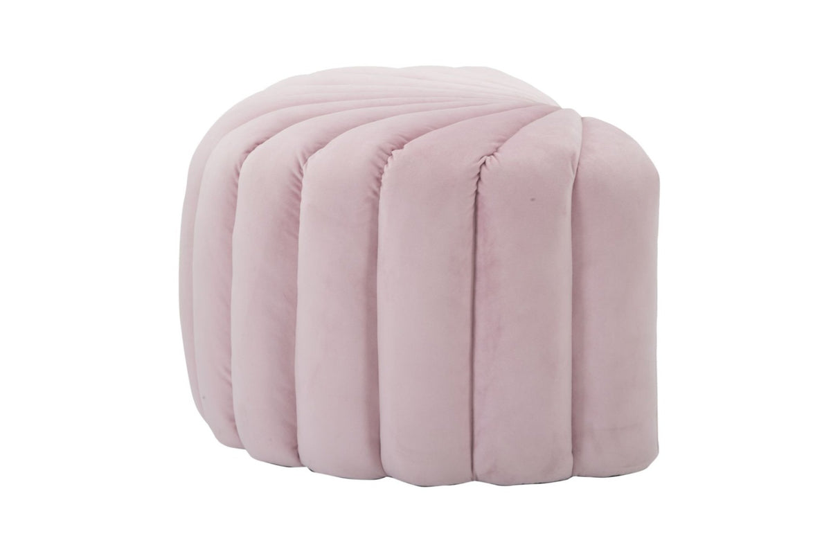 Puff - VALENTINA rózsaszín bársony puff