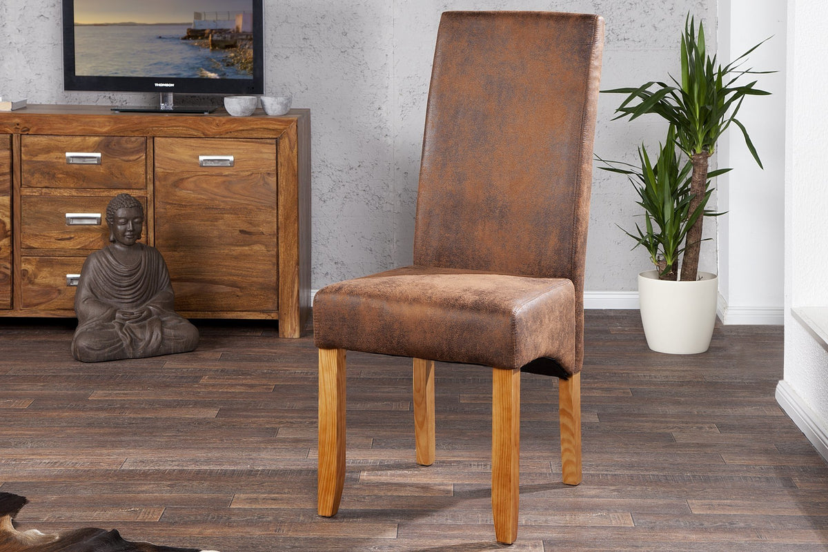 Szék - VALENTINO vintage világos kávészínű szék