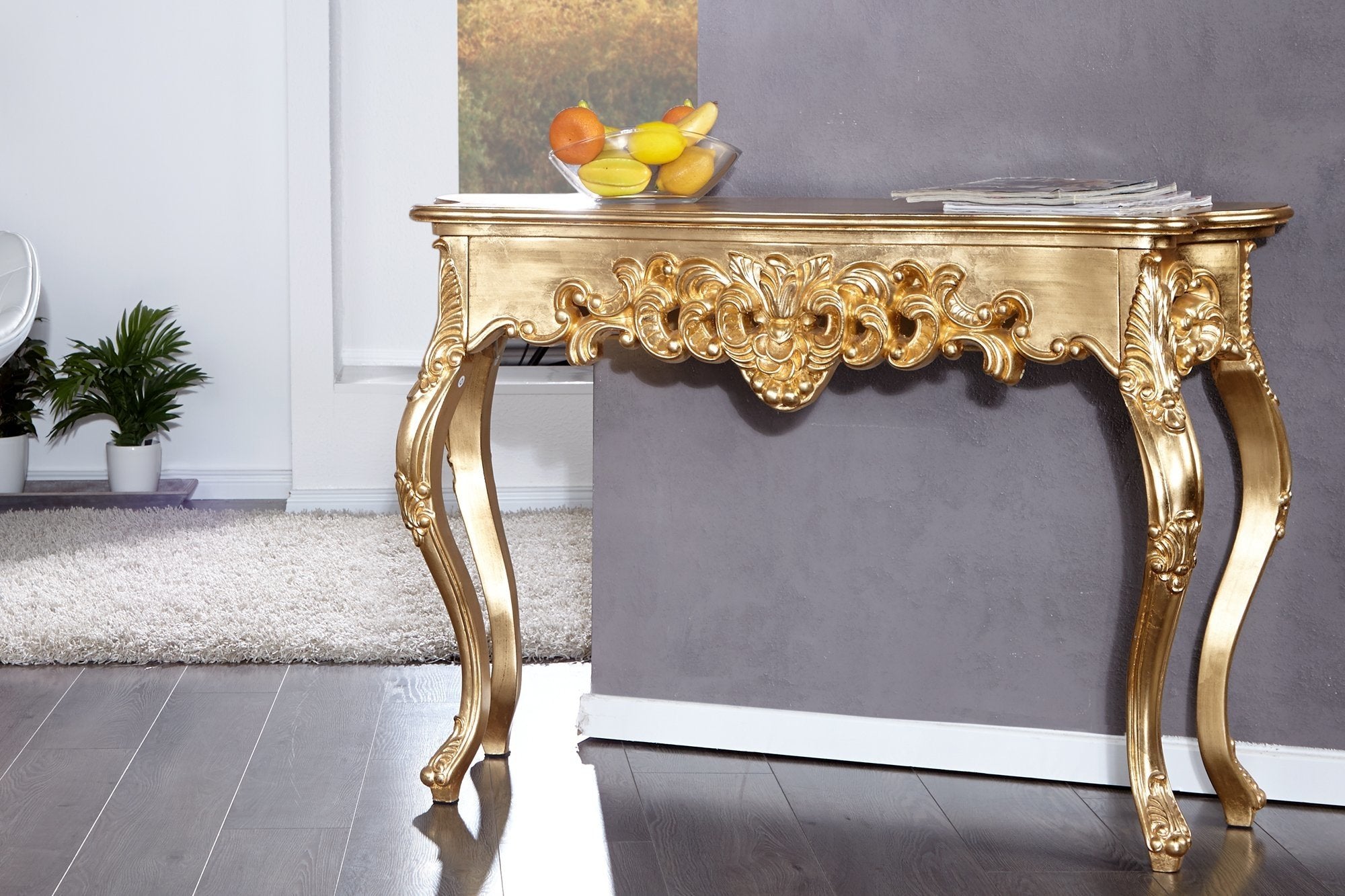 Konzolasztal - VENICE arany konzolasztal 110cm