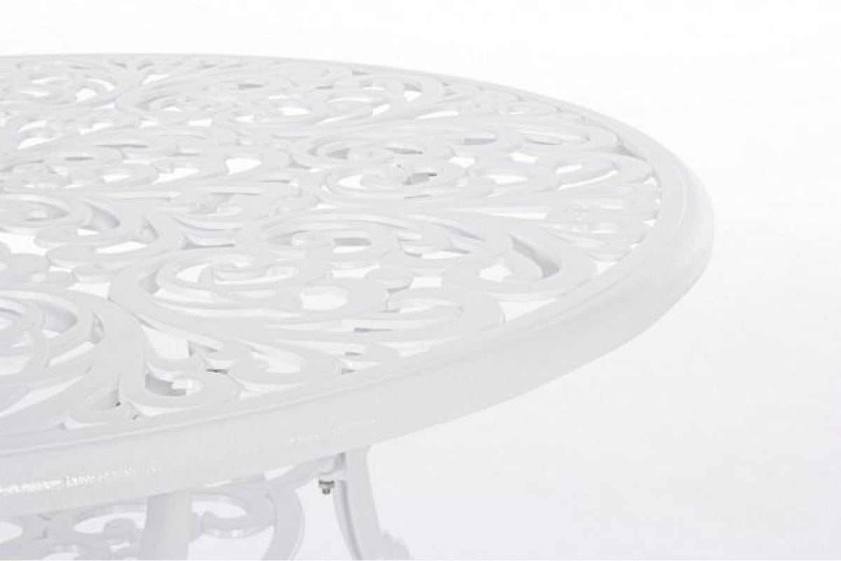 Kerti asztal - VICTORIA II fehér alumínium kerti asztal