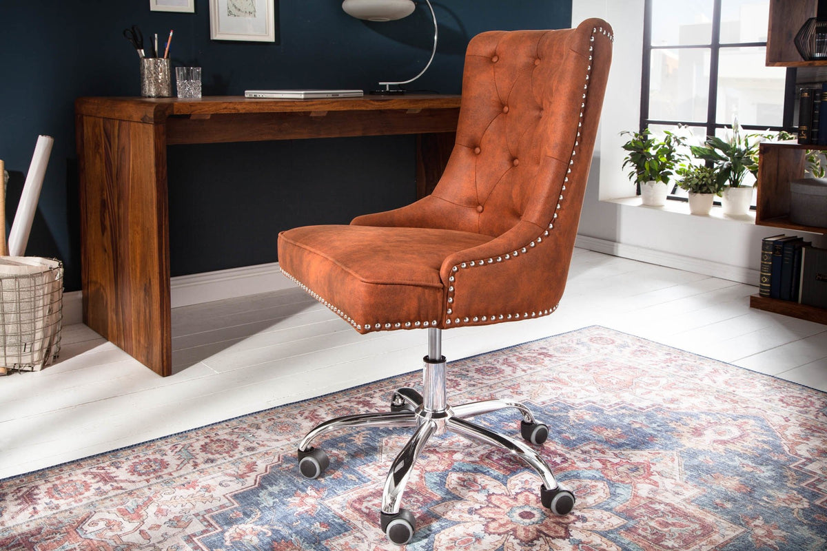Irodai szék - VICTORIAN barna mikroszálas irodai szék