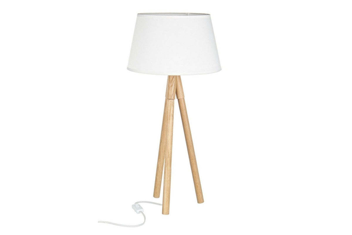 Asztali lámpa - WALLAS fehér szövet asztali lámpa