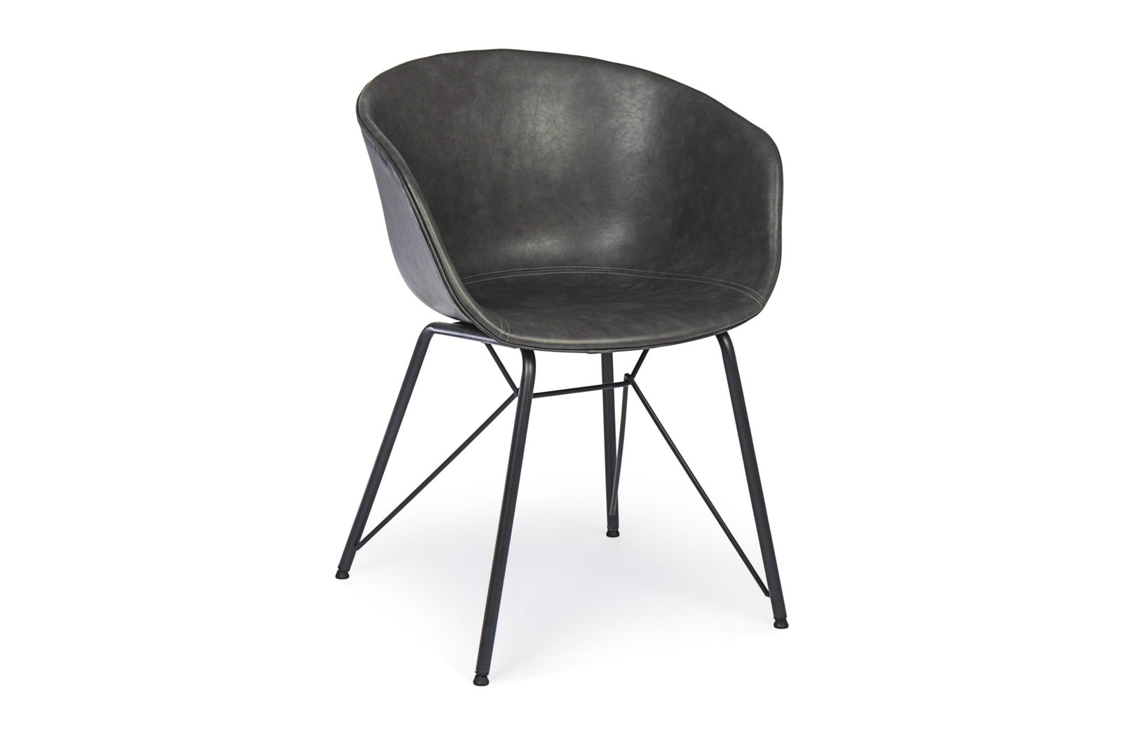 Szék - WARHOL szürke vintage műbőr szék