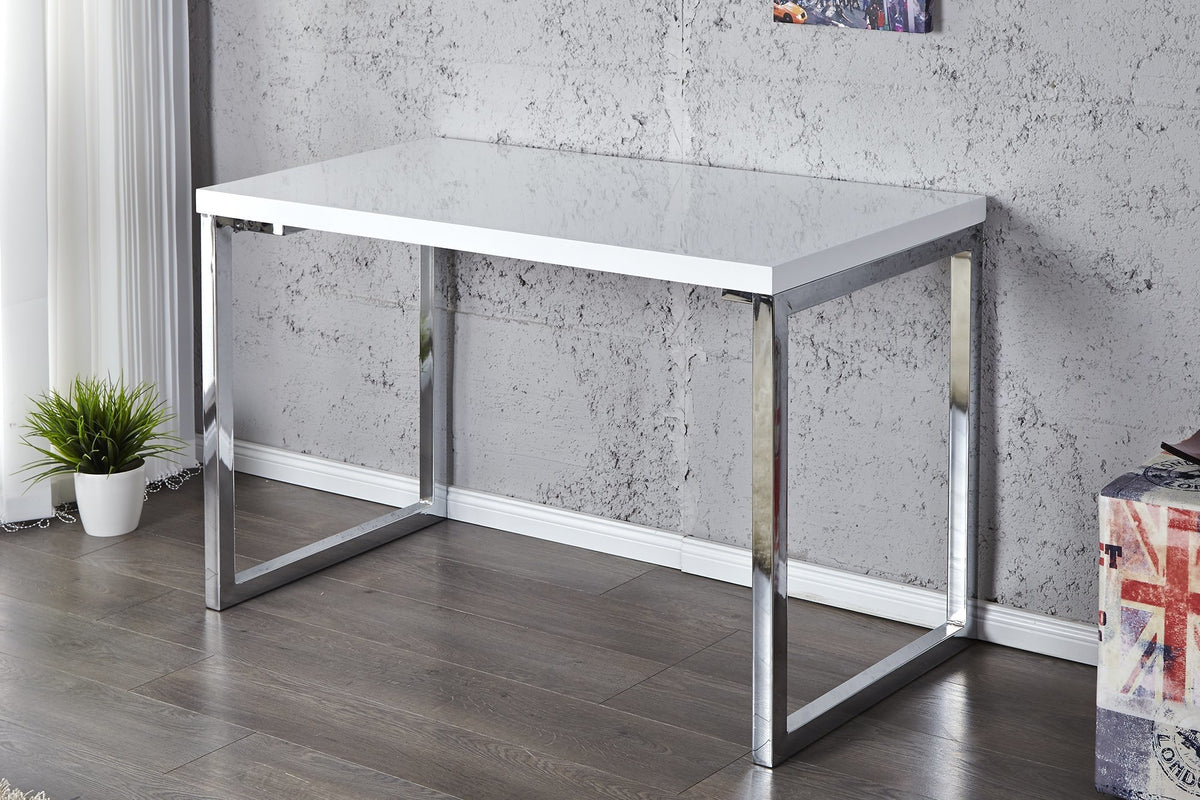 Íróasztal - WHITE DESK fehér íróasztal 120cm