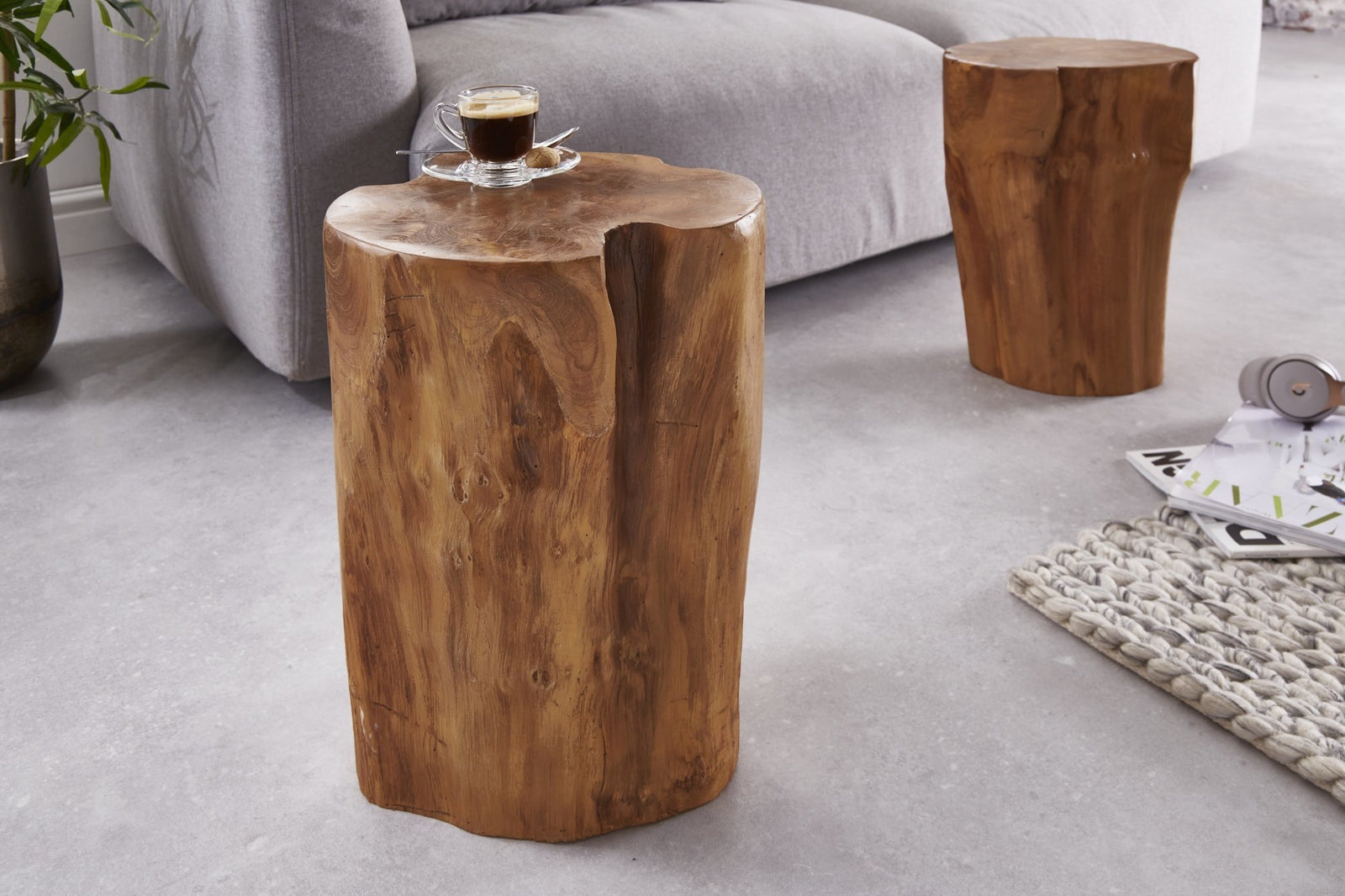 Lerakóasztal - WOODOO tikfa lerakóasztal 40cm