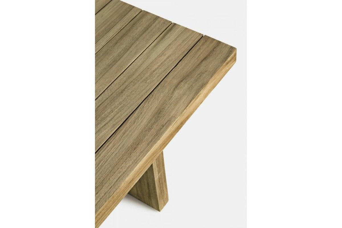 Kerti asztal - XYLIA barna tikfa kerti asztal