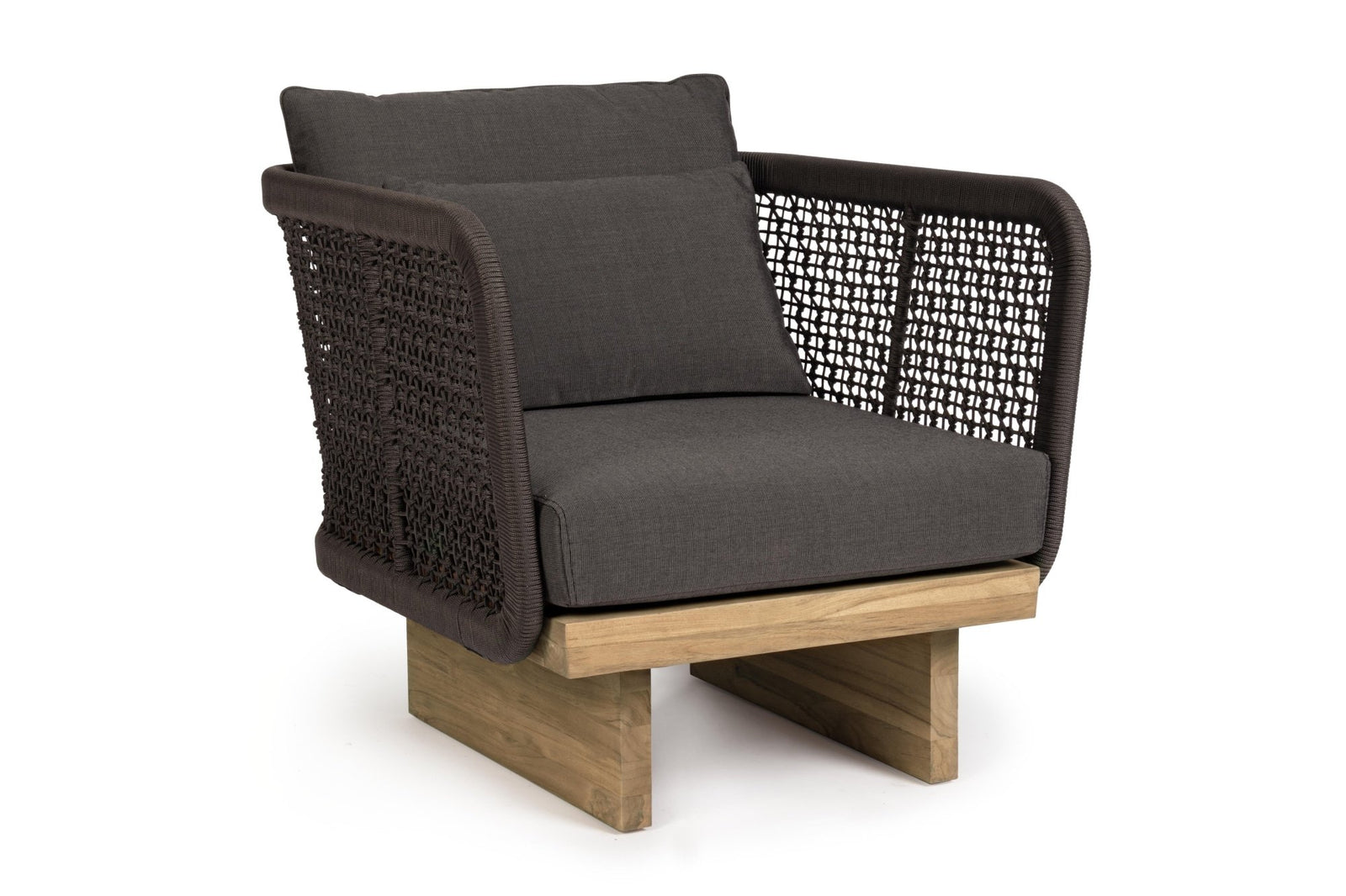 Kerti fotel - XYLIA fekete 100% polypropilen kerti fotel