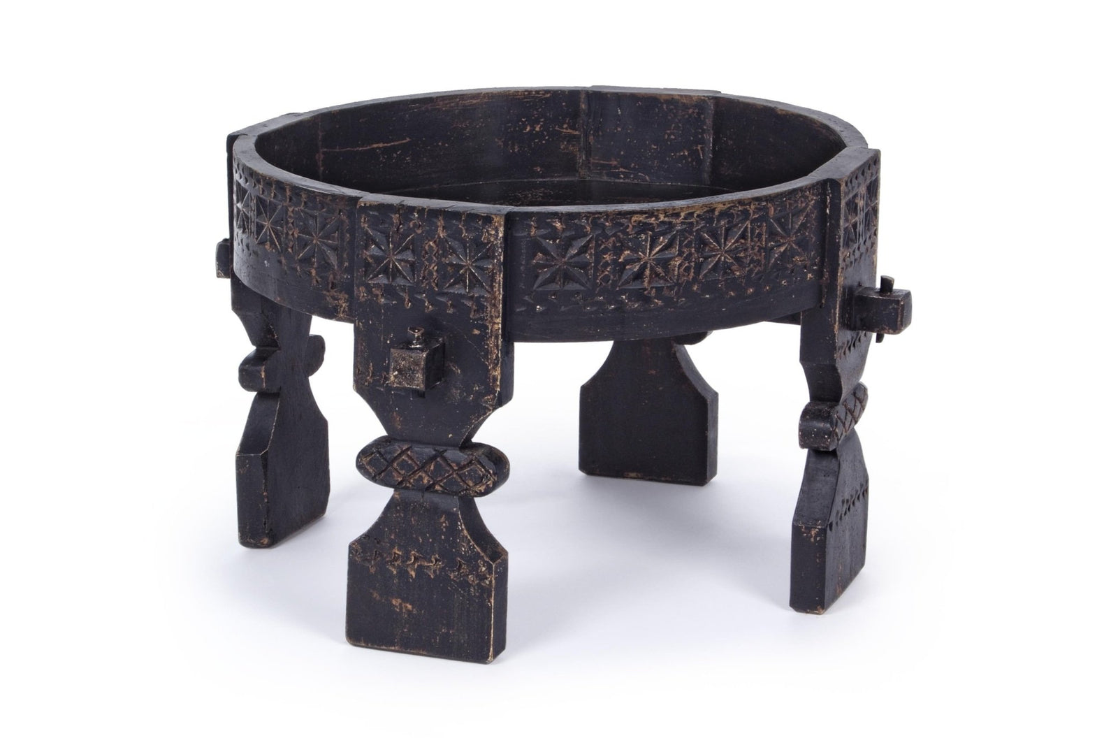 Lerakóasztal - YASIR fekete lerakóasztal 50cm átmérő